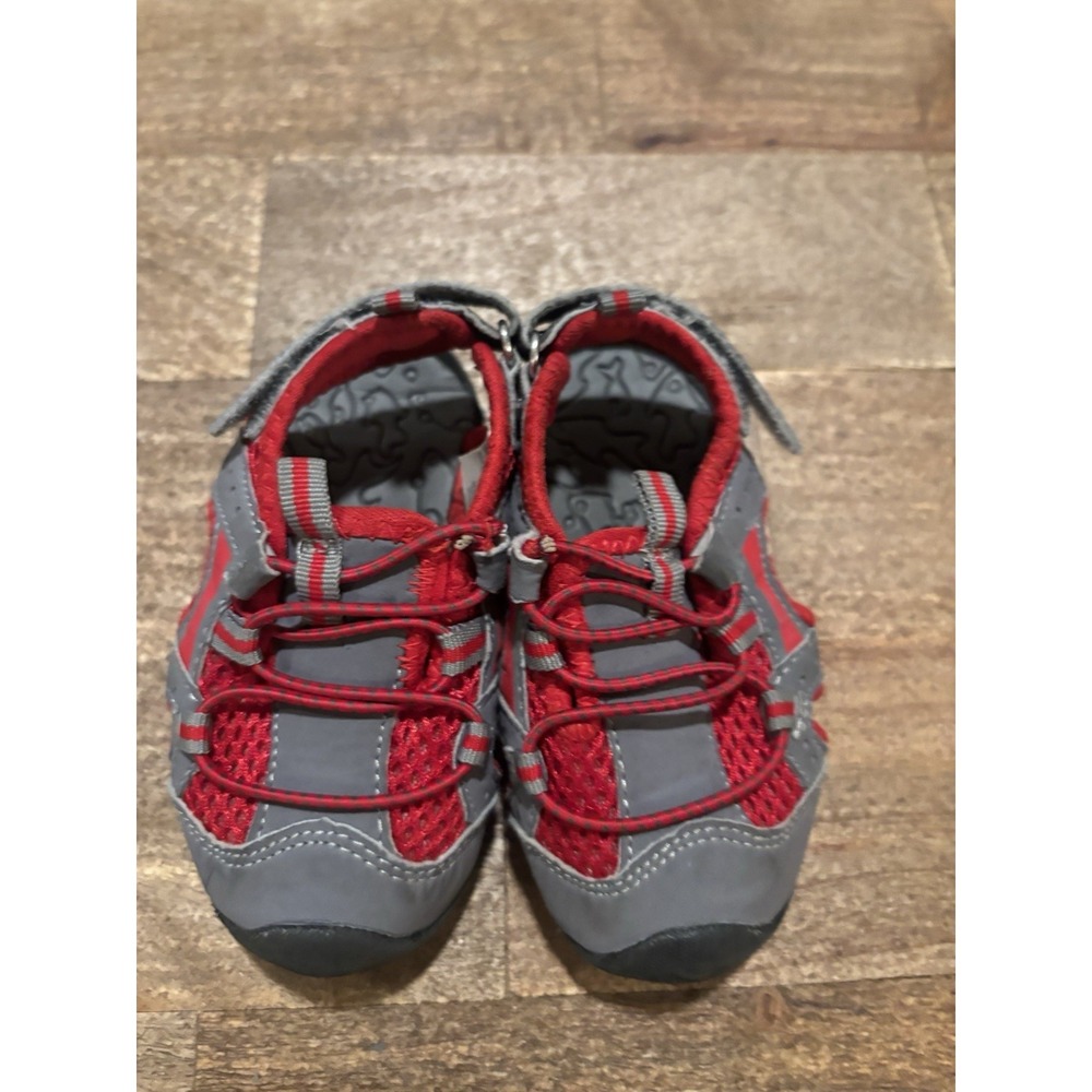 Koala Kids Toddler Boys Sandals Size 5 Grey and Red